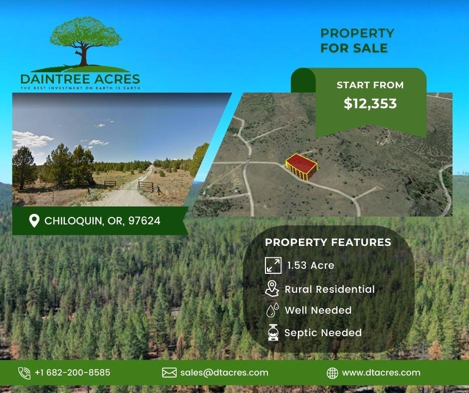 1.53 Acres for Sale in Chiloquin, Oregon