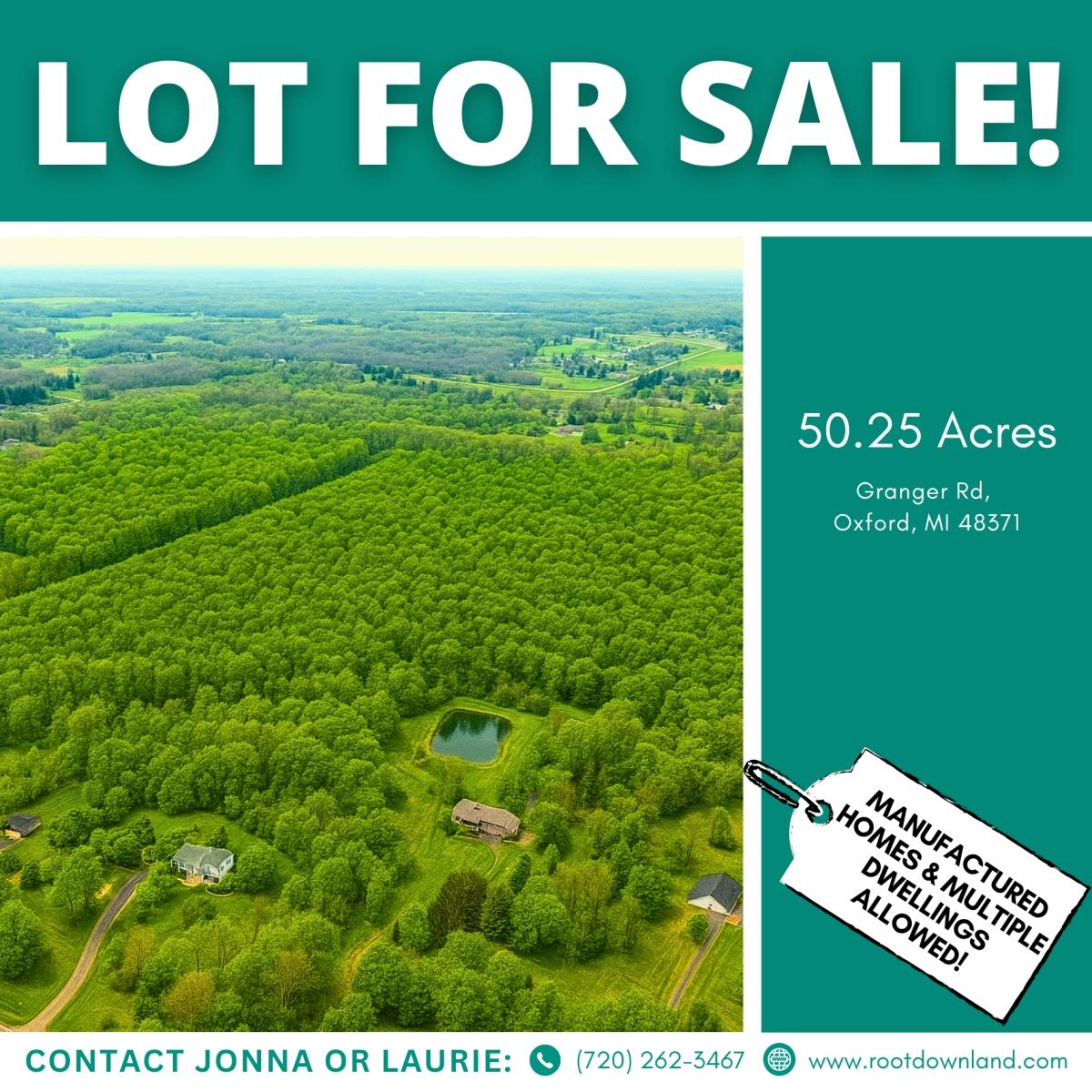 50.25 Acres for Sale in Oxford, Michigan