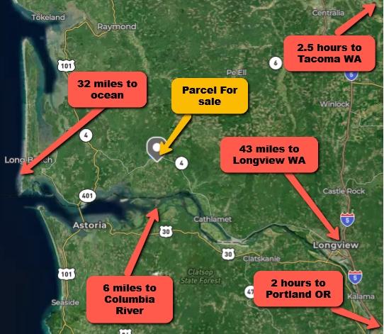 9.45 Acres for Sale in Grays River, Washington