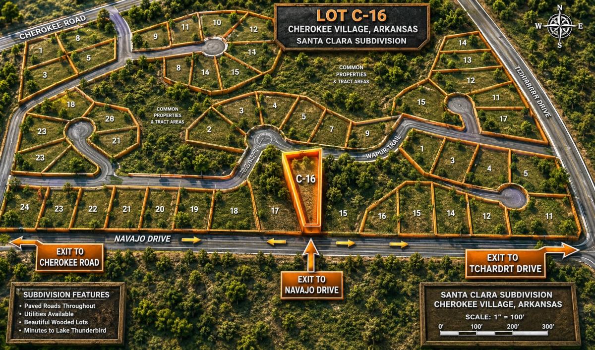 1.34 Acres for Sale in Cherokee VIllage, Arkansas